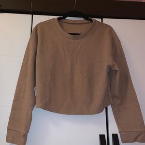 Perfectly cropped Tan sweater